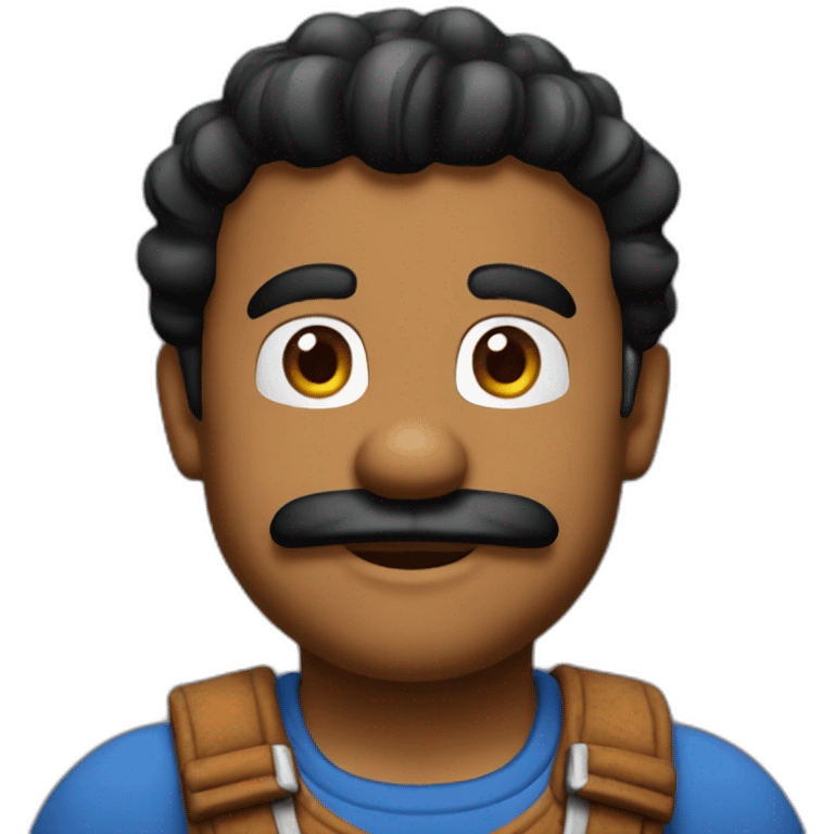 Mario black emoji