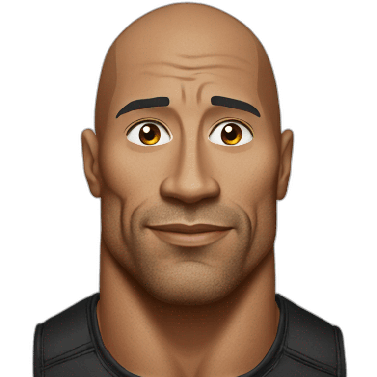 The rock en pierre emoji