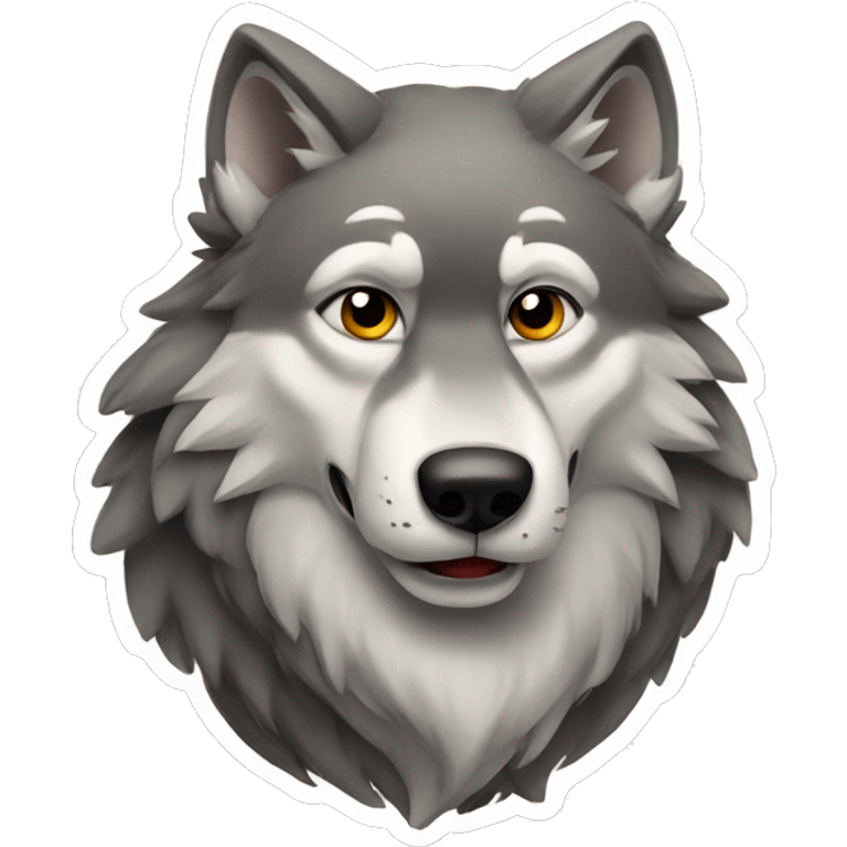 Wolf Christmas  emoji