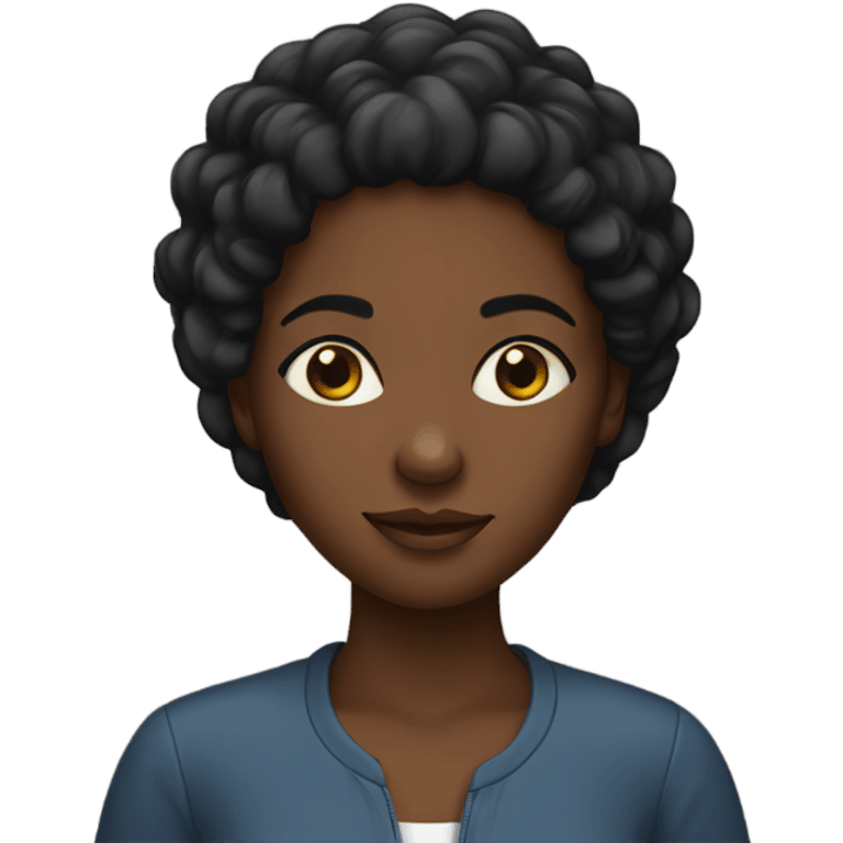 A black girl emoji