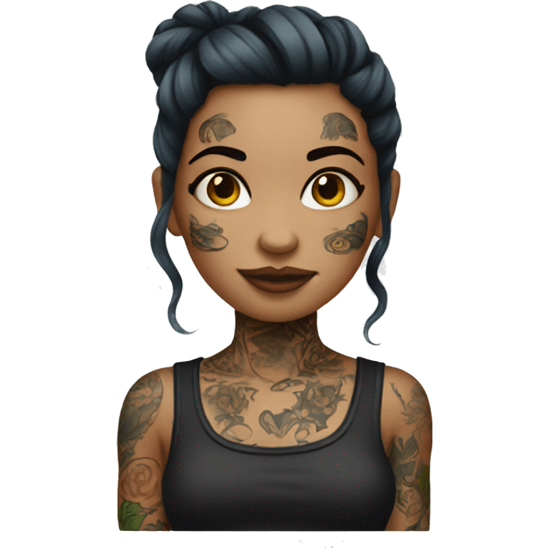 Tattooed girl emoji