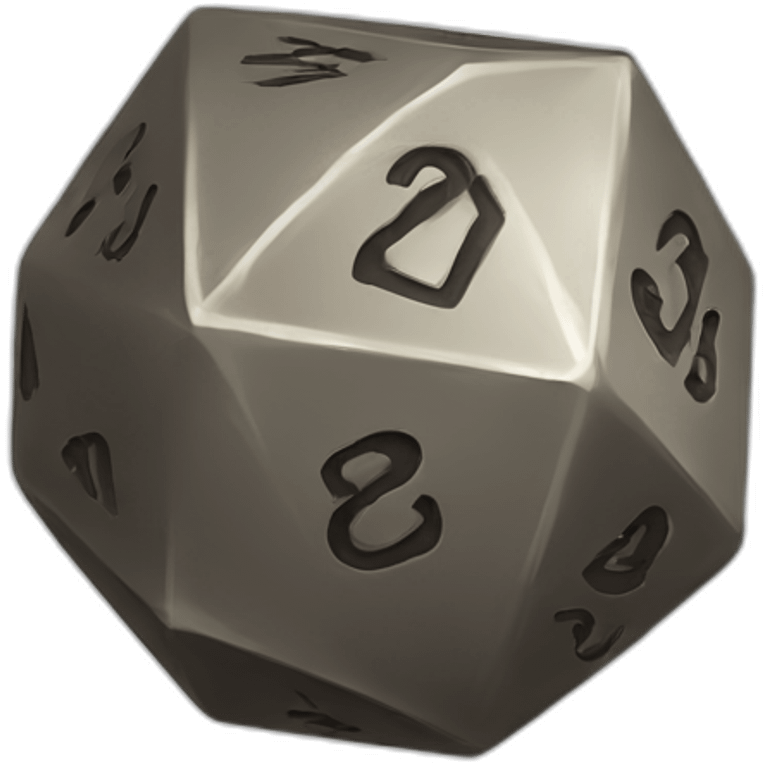 d20 die emoji