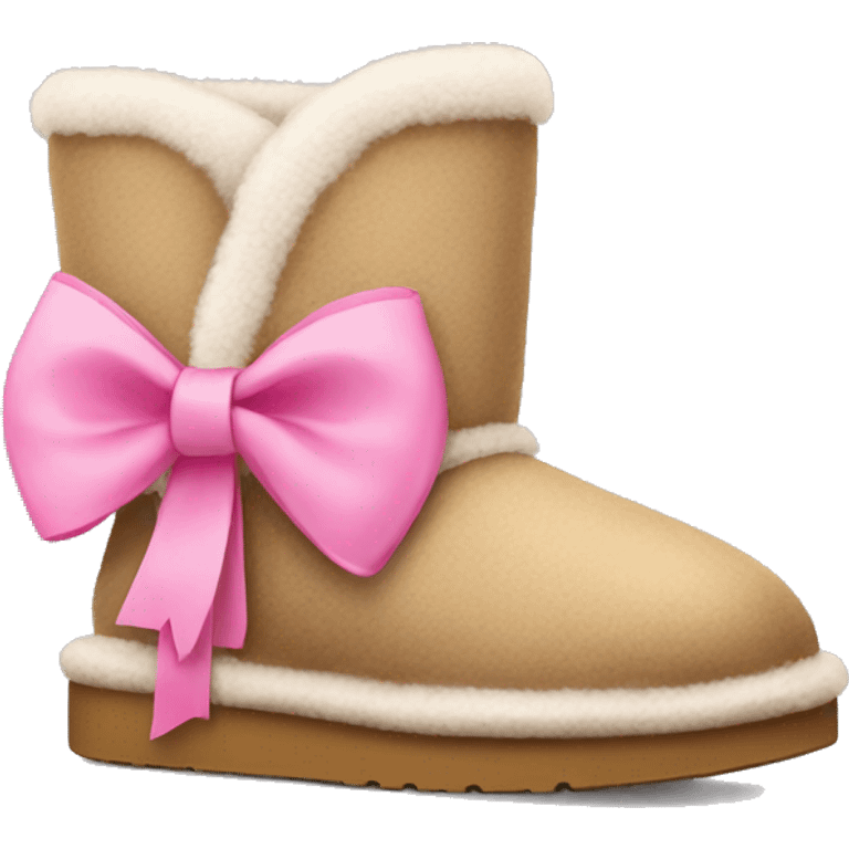 Uggs with pink bow emoji