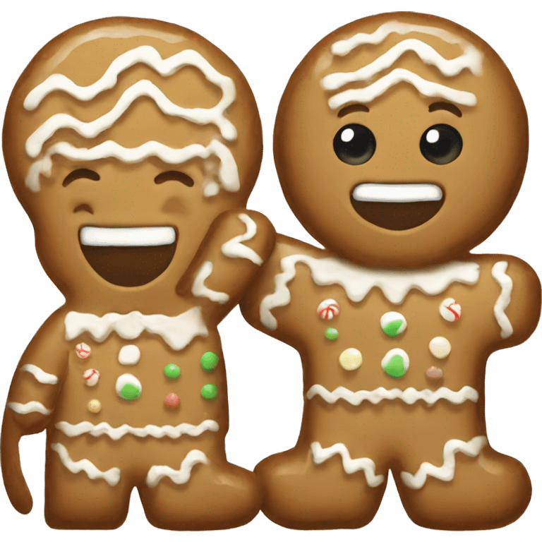 New Year's gingerbread emoji