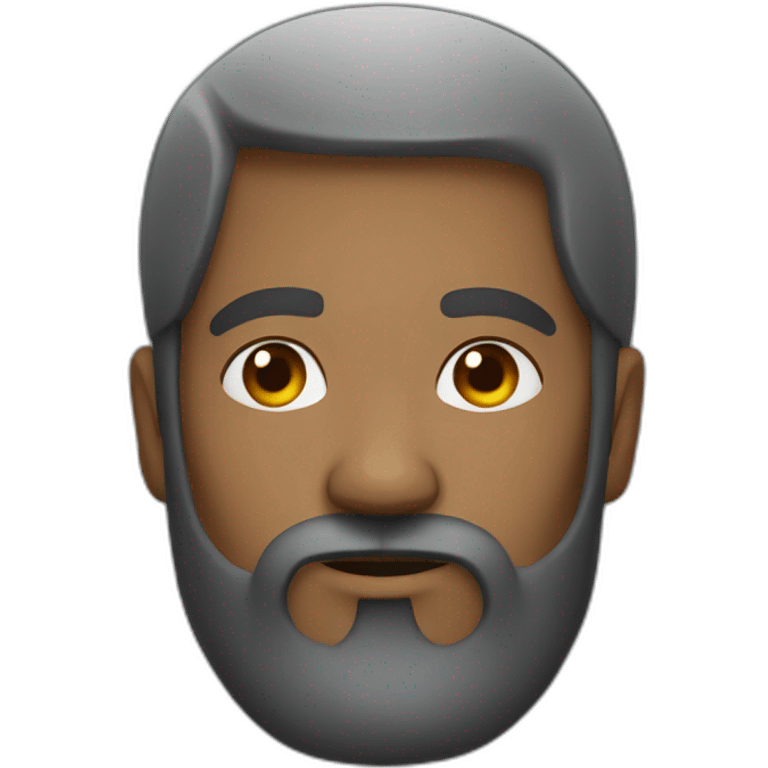 kesavan round head with beard emoji