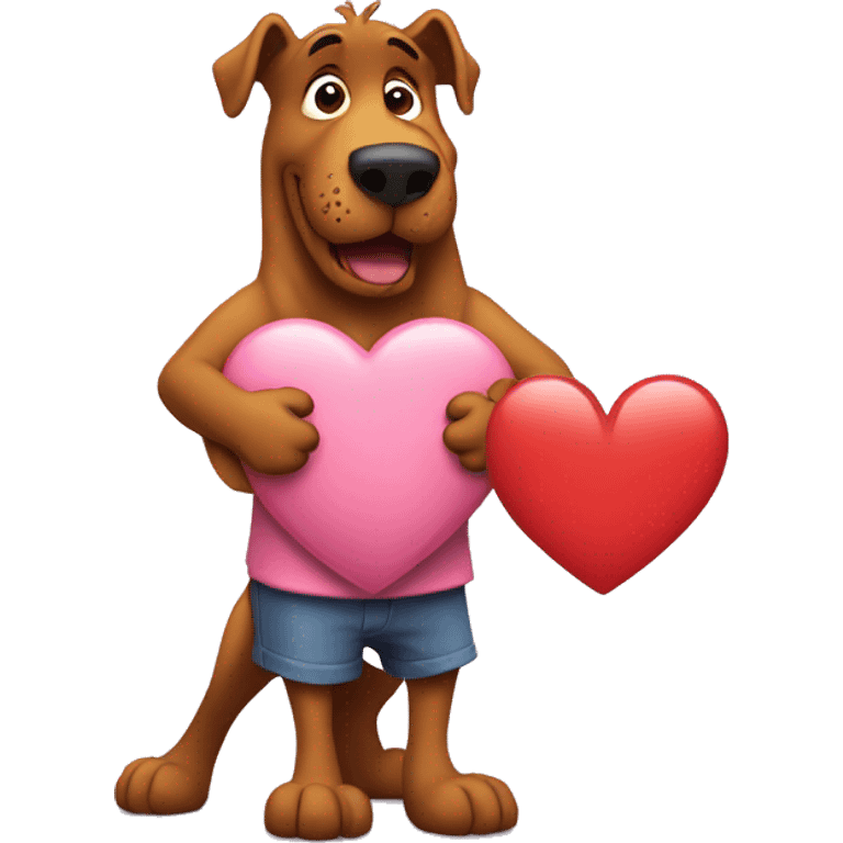 Scooby holding heart  emoji