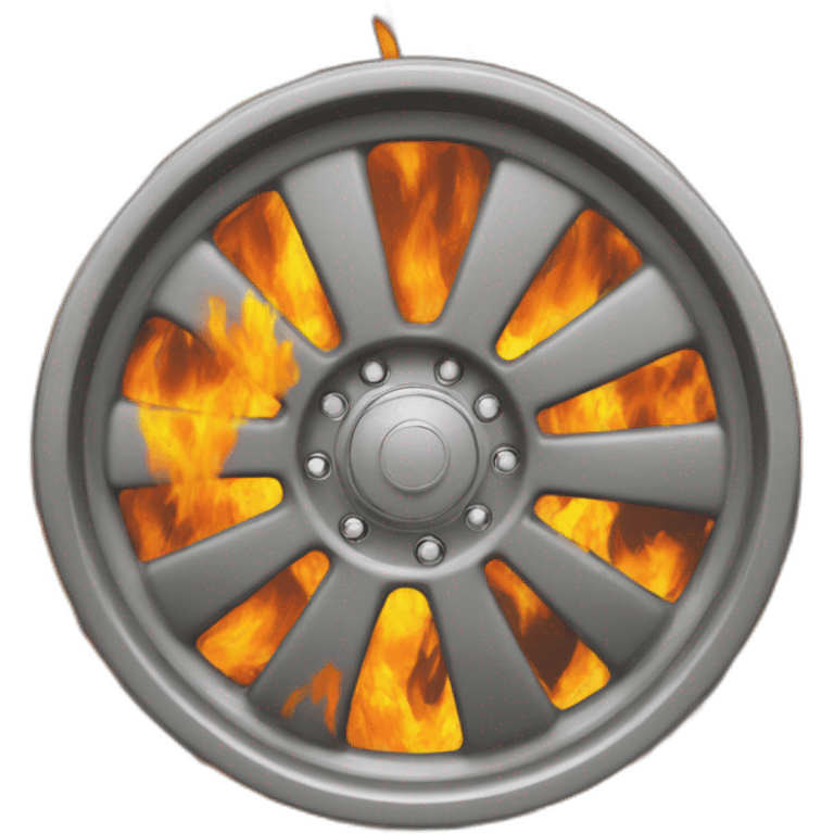 fire car wheel emoji