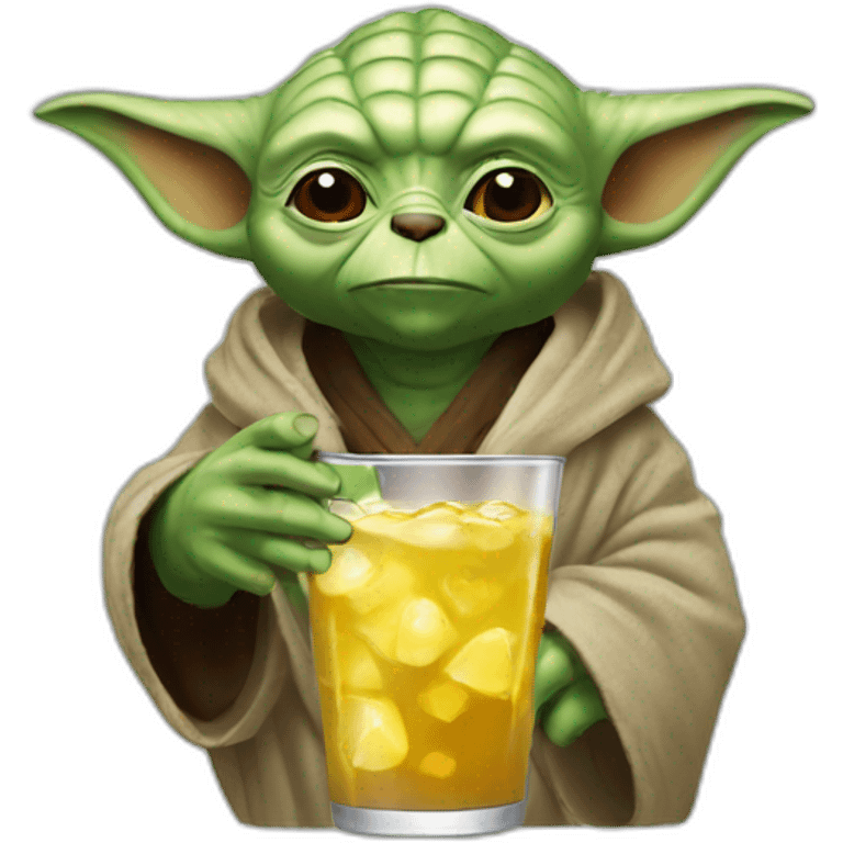 Yoda drink bear emoji