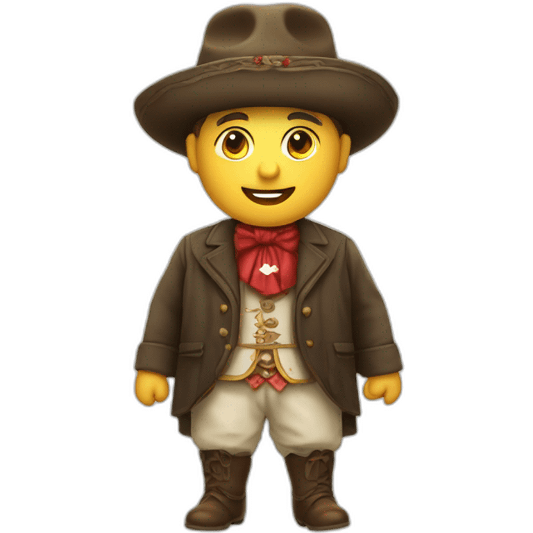 Swiss yang man in tracht suit with hat emoji