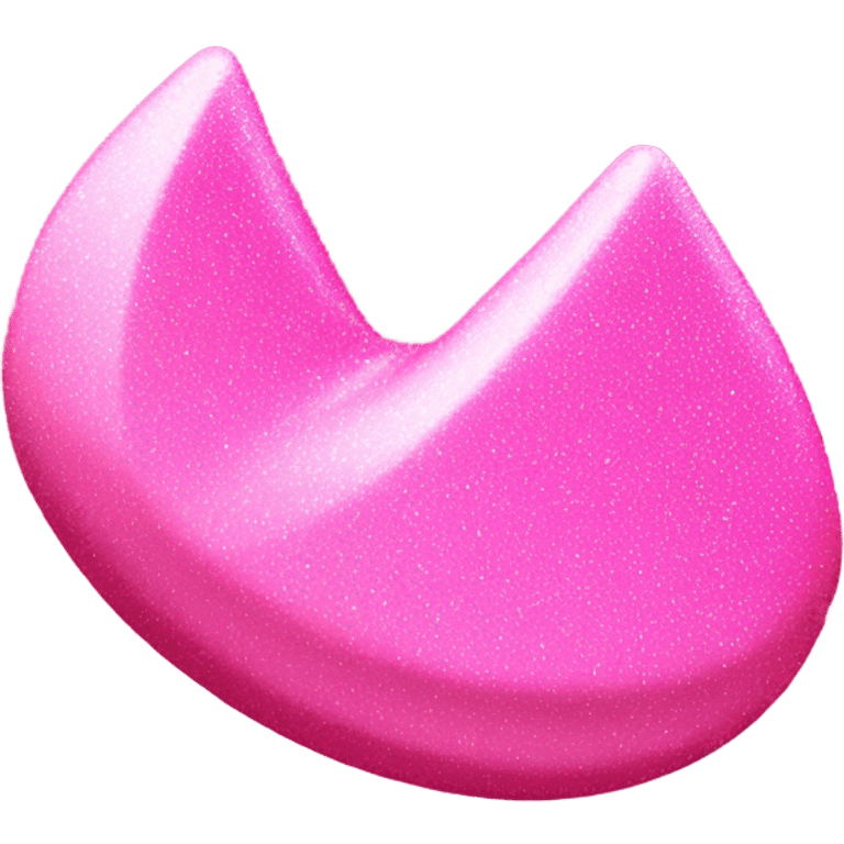 pink sparkle fortune cookie emoji