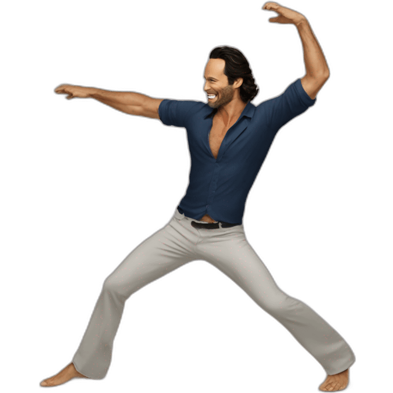 Rodrigo Santoro dancing emoji