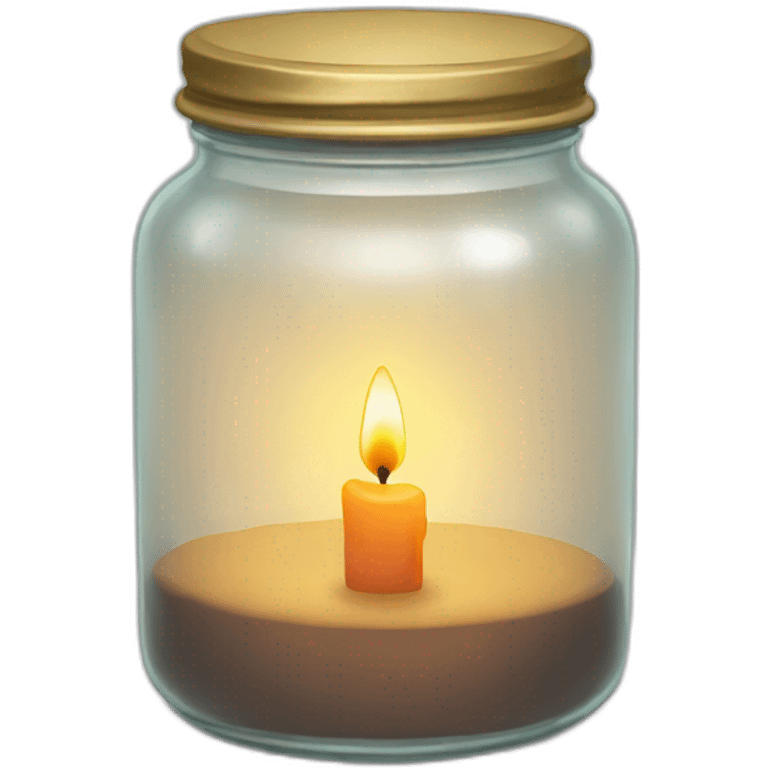 Candle in a jar emoji