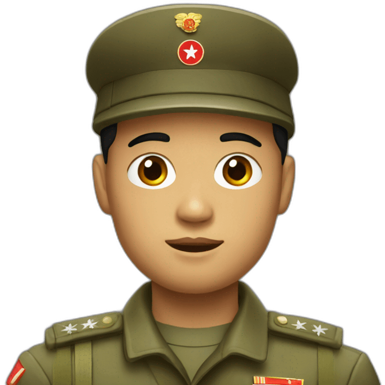 north korean soldier emoji