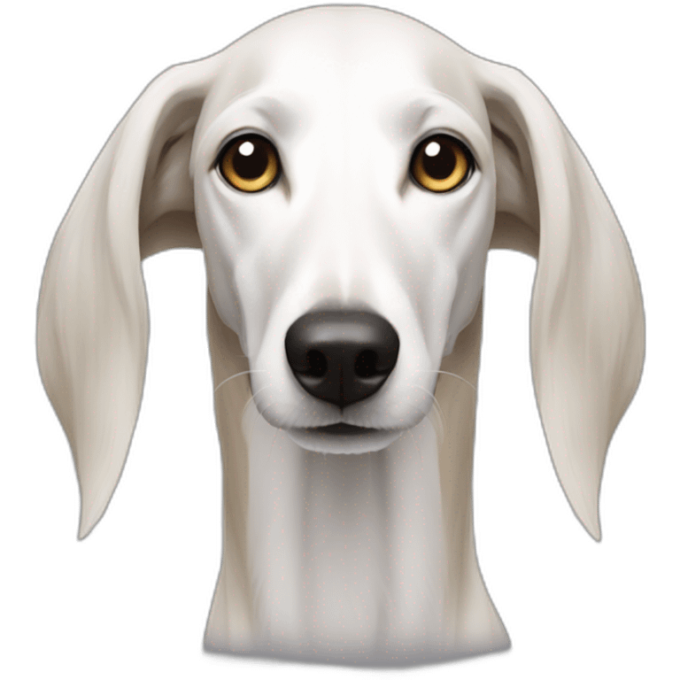 sprint white Saluki emoji