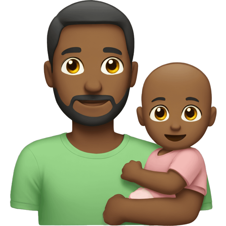 father with baby emoji