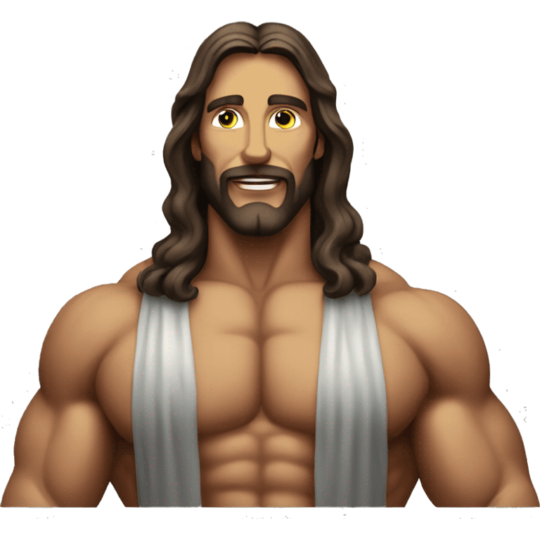 bodybuilder jesus emoji