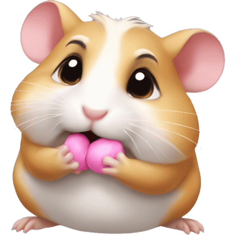 Hamster blowing kisses  emoji