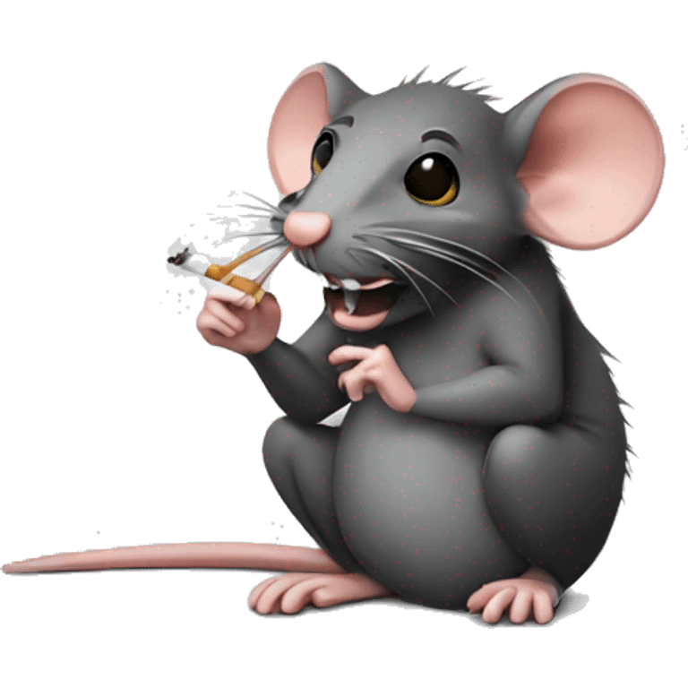 Rat smoking  emoji