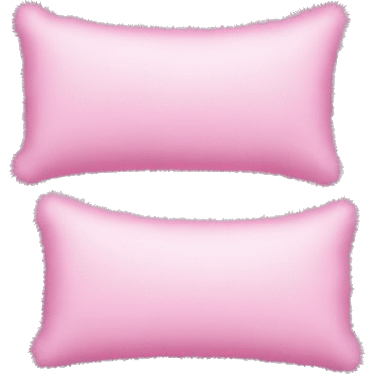 Pink fluffy long pillows emoji