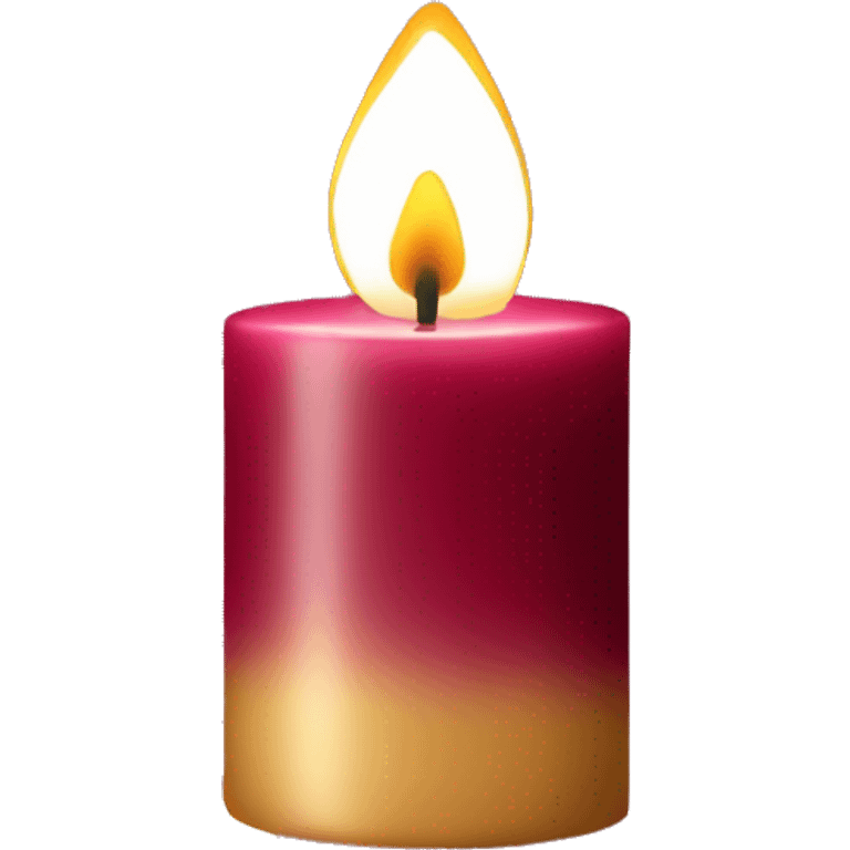 burgundy candle  emoji