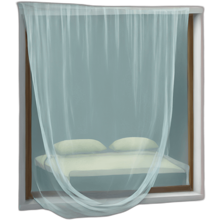 mosquito net slidibg at window emoji