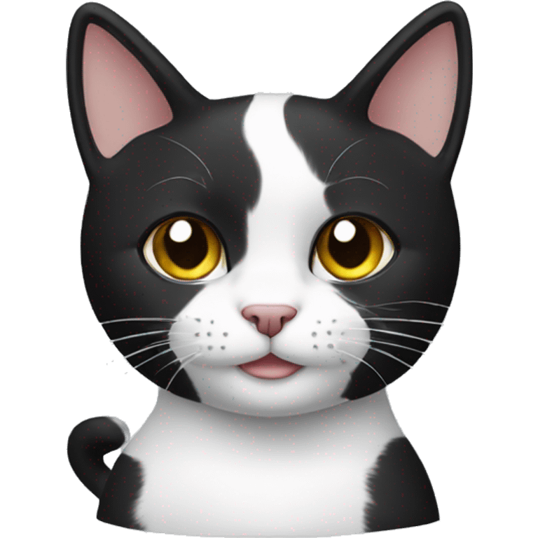 A black and white cat named bandit emoji