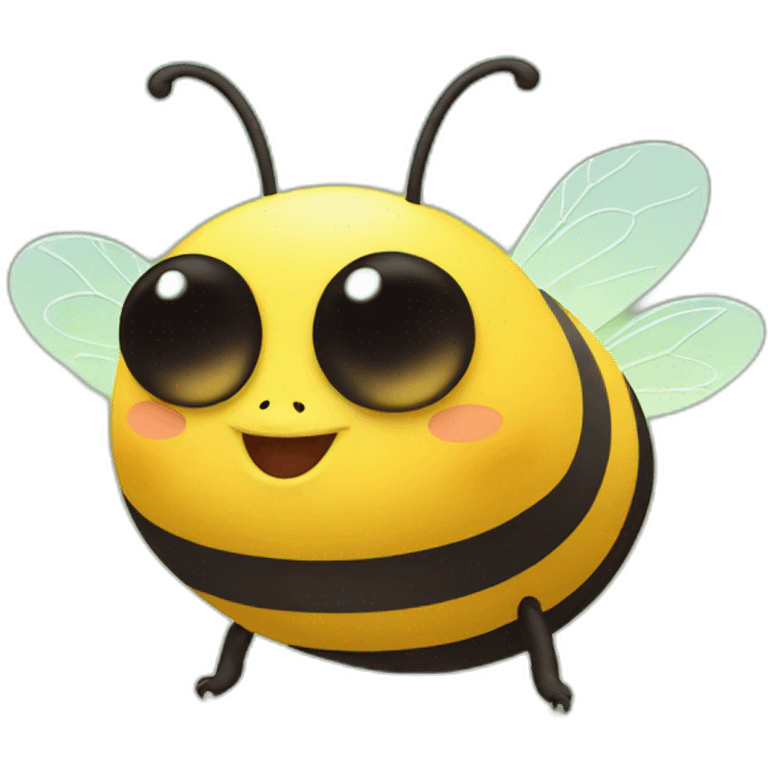 Cute little chubby Bee emoji