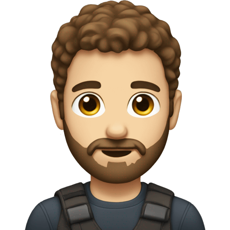 boy with beard and brown hair cruly emoji