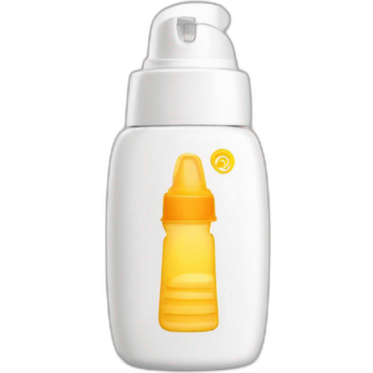 Sunscreen bottle emoji