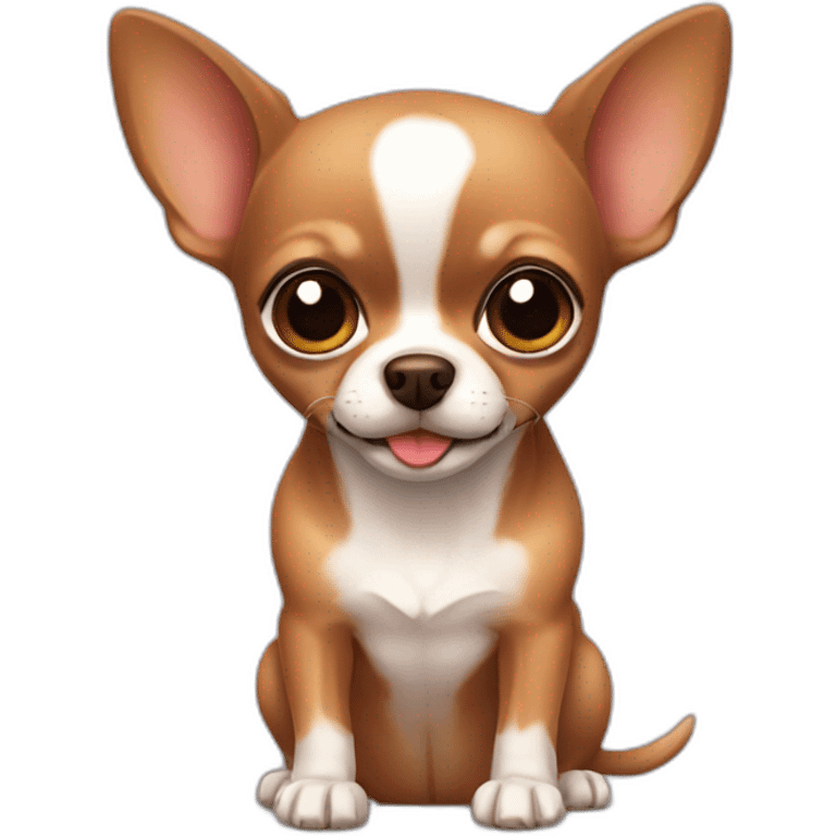 A cute brown Chihuahua emoji