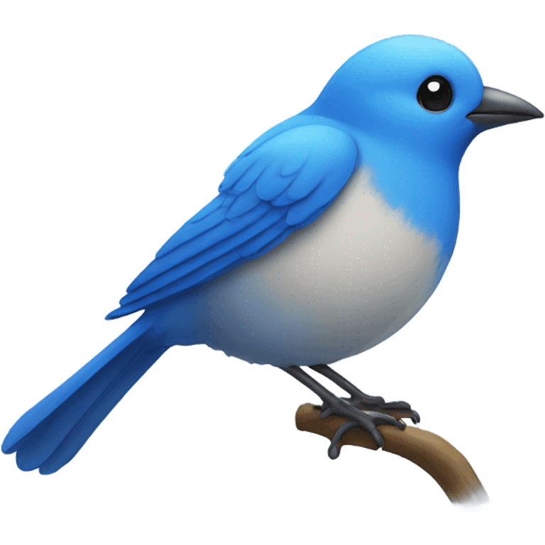 Blue bird emoji