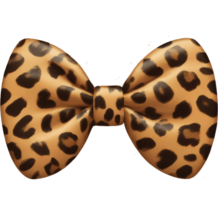 Leopard bow emoji