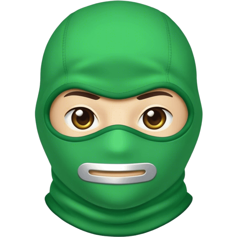 green balaclava emoji