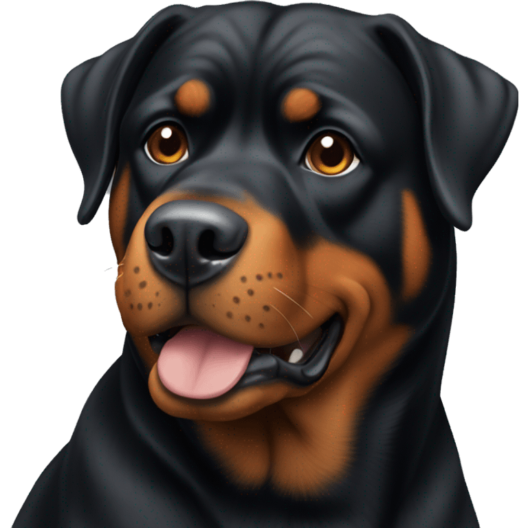 Rotweiler dog emoji