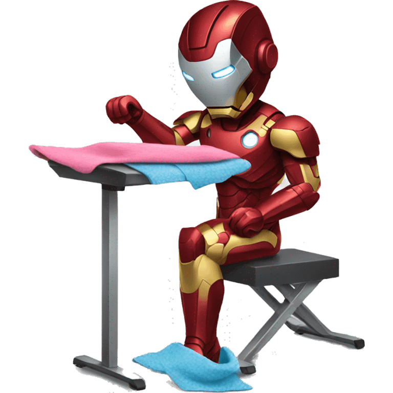 ironman ironing clothes emoji