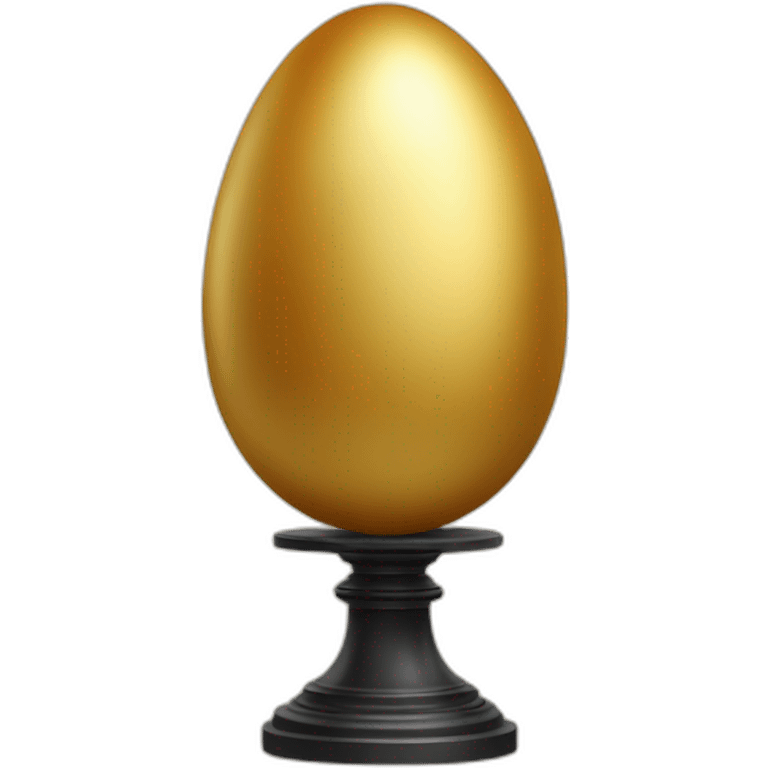 golden belgian egg on pedestal emoji