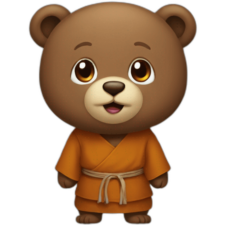 monk bear emoji