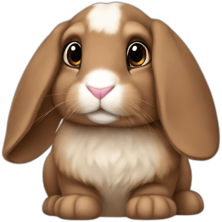 brown-lop-ear-bunny emoji