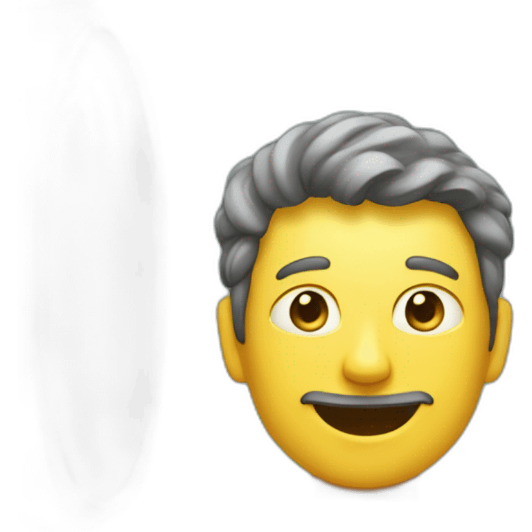 Un homme au toilette emoji