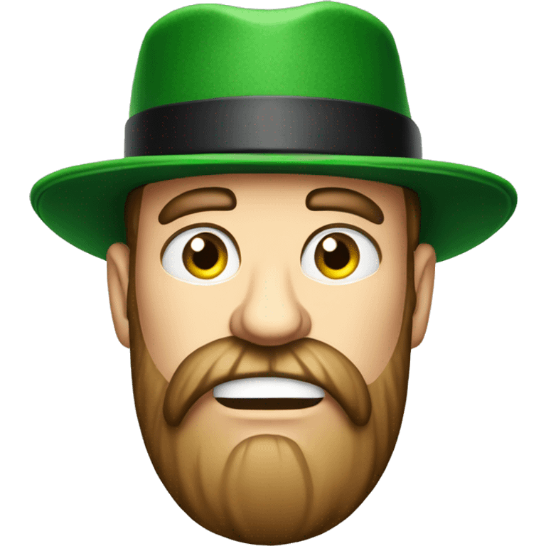 irish very angry man 30 years old with beard and hat emoji