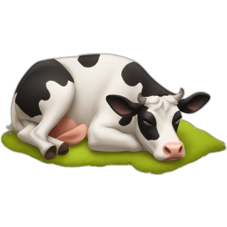 sleeping cow emoji