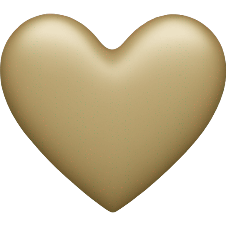 khaki colored heart emoji