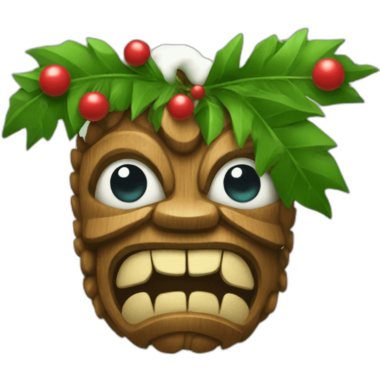 christmas tiki emoji