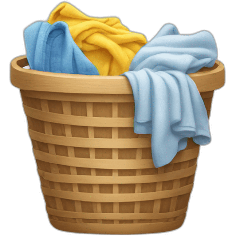 overflowing laundry basket emoji