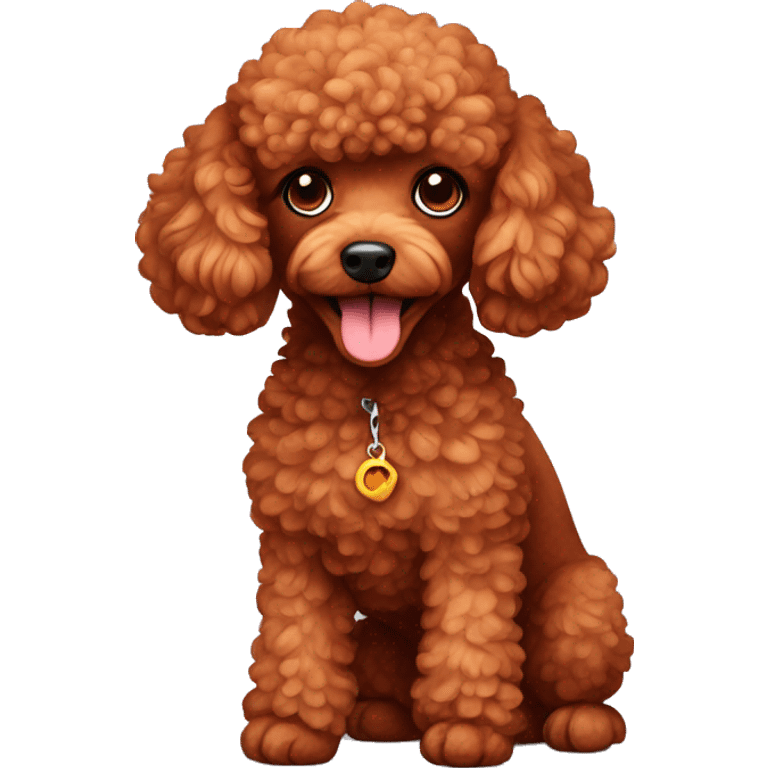 Red toypoodle emoji