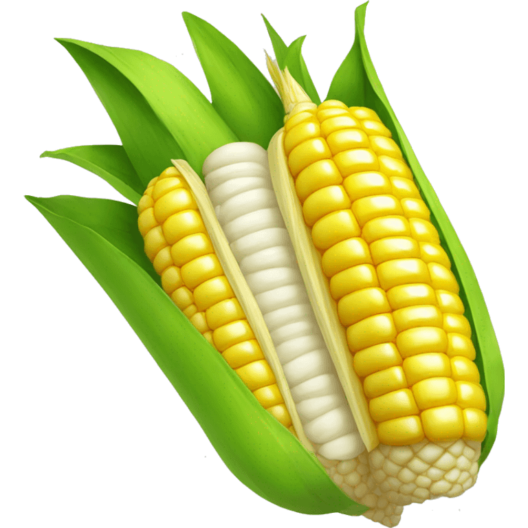 corn on the cob biting its own fingemails emoji