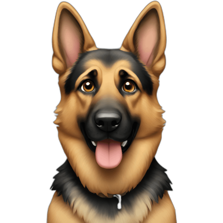 standing german shepherd emoji