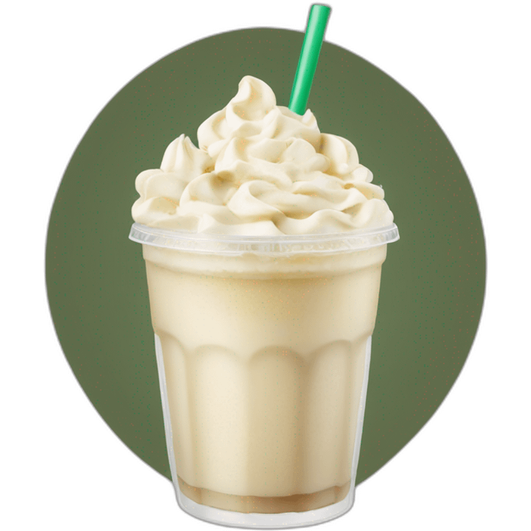 Starbucks white chocolate Frappé emoji