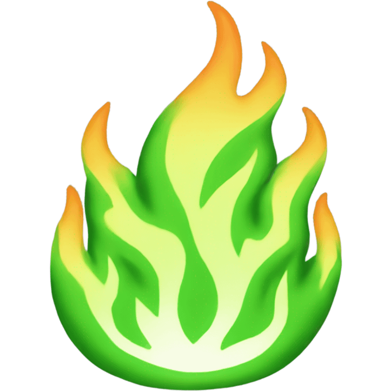 Green fire emoji