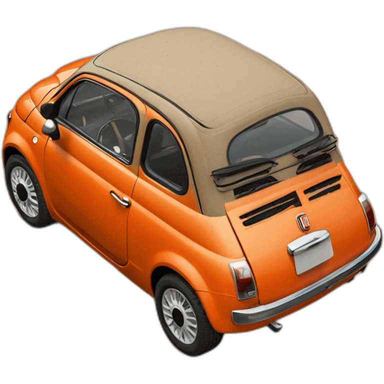 Fiat 500 orange emoji